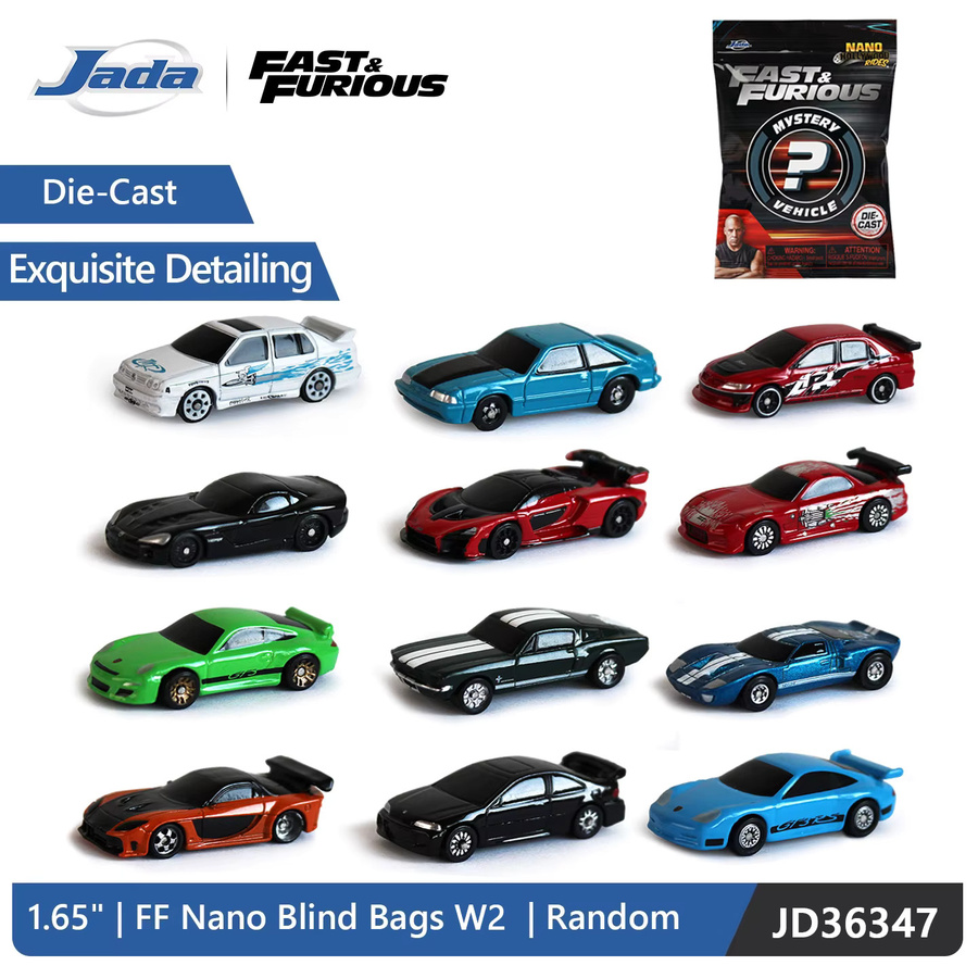 JADA Fast & Furious Miniaturautos, Druckguss-Metall, 1:128, Set / Bundle - Bild 4