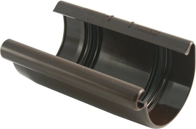 Marley Dachrinnen-Verbindungsschale RG 75 Halbrunde Dachrinne Braun - Bild 1