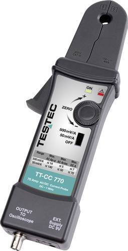 Testec TT-CC 770 Stromzangenadapter in Grau mit Messbereich 20mA - 70A für AC/DC - Bild 1