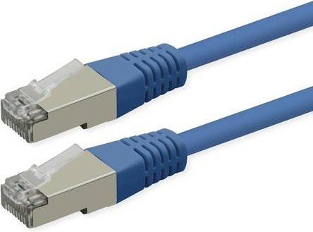 Roline Patchkabel Cat.6 S/FTP PiMF Ethernet LAN in Blau, Länge: 1,5 m - Bild 1