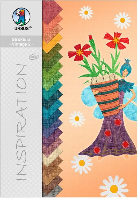 URSUS Konstruktionspapier Set Struktura Vintage 2 in Earthy Colors Multicolor - Bild 1