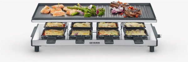 Severin Raclette Grill RG 2375 in Edelstahl und Schwarz