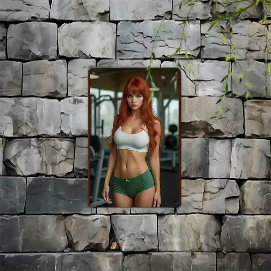 Vintage Metall Wandkunst Bikini Motiv von CIFBUY zur Wandmontage für Café, Bar und Heimdekoration - Bild 4