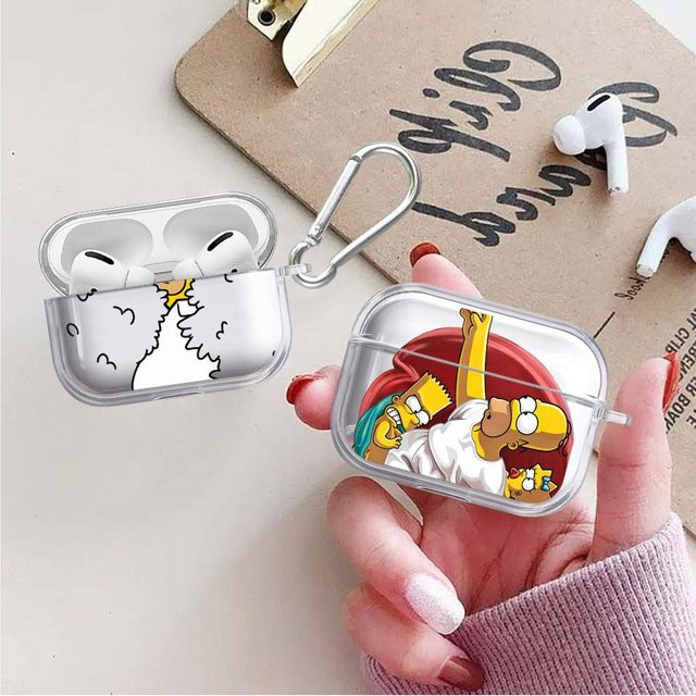 The Simpsons Kopfhörer-Schutzhülle für AirPods Pro, transparent - Bild 1
