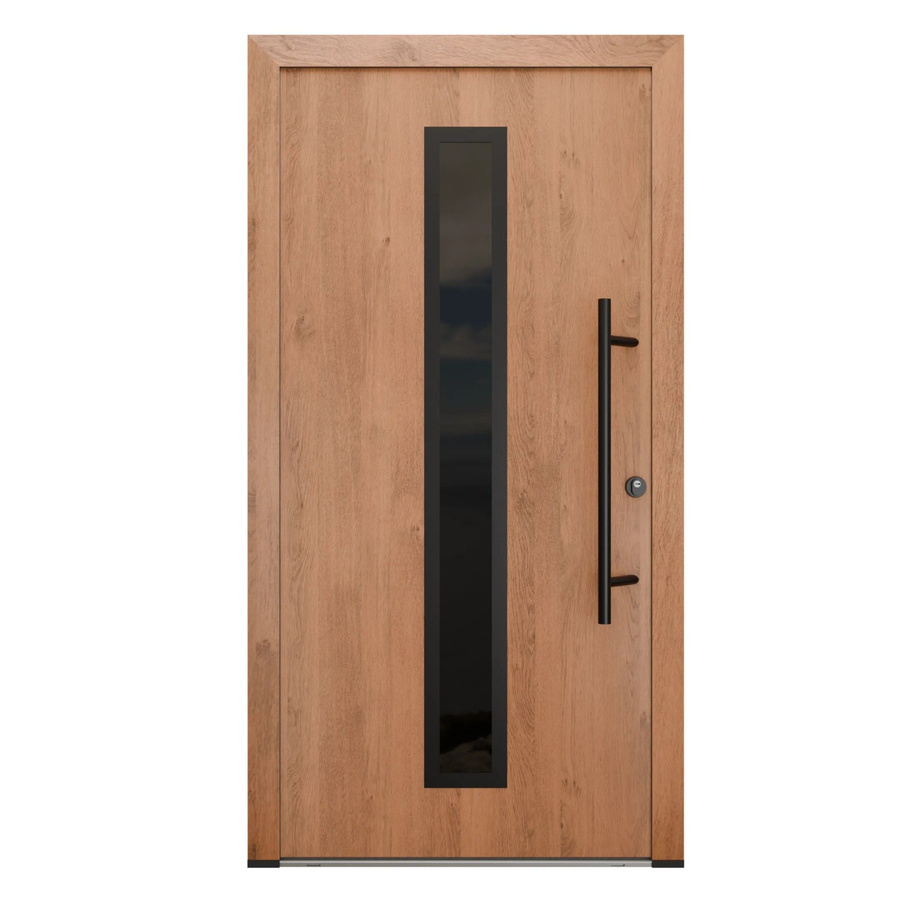 FM Türen Innentür AS68 Modell 21 Winchester Rechts mit Glas mit Beschläge Set in Braun, B: 100 cm, H: 200 cm - Bild 2