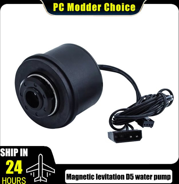 FREEZEMOD Maglev D5 Wasserpumpenkern für Computer-Wasserkühlung, PWM-Geschwindigkeitsregelung, 1100 l/h, Schwarz, PU-PWM5B18W - Bild 1