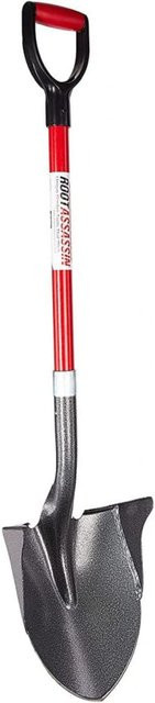 Root Slayer Radius Garden Schaufel mit Stiel in Rot - Bild 1