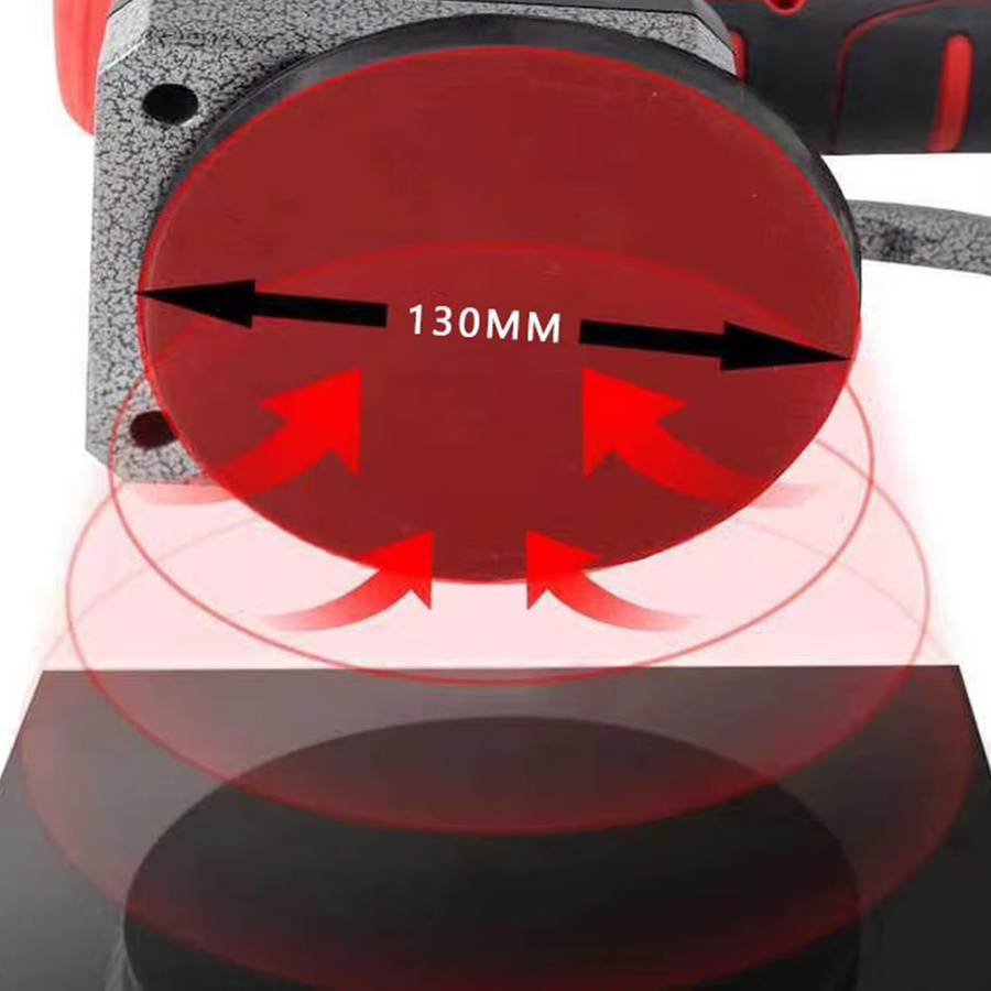 Podofo Elektrische Fliesenleger-Maschine in Rot mit 5 Geschwindigkeitsstufen, Fliesen-Vibrations- und Glättungswerkzeug inklusive 1 Akku und Ladegerät - Bild 5