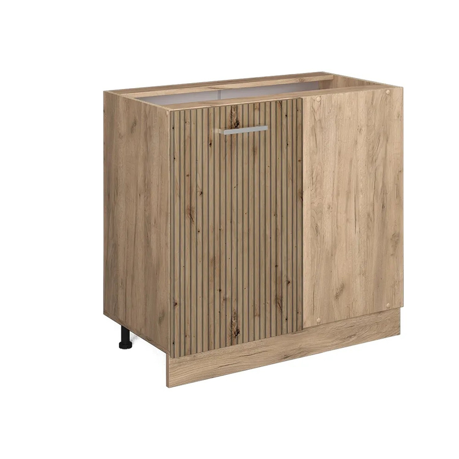 Vicco Eckunterschrank R-Line Artisan-Eiche/Goldkraft Eiche, Höhe: 86 cm, Breite: 81,6 cm, Tiefe: 46 cm - Bild 2