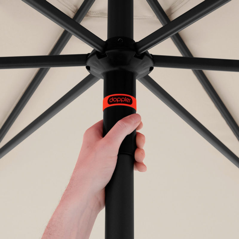 Doppler Sonnenschirm MyZone Push Up in Beige mit Ø 300 cm - Bild 2