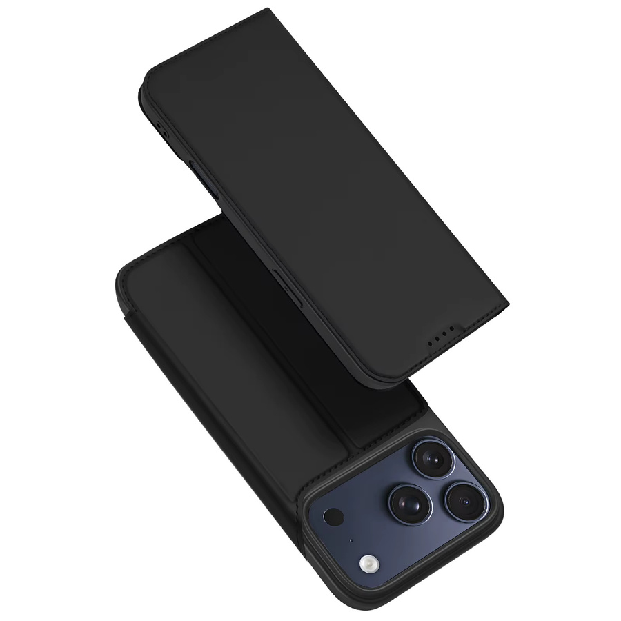 DUX DUCIS Magnet-Klapphülle aus PU-Leder für iPhone 17 Pro Max und iPhone Air mit Kartensteckplatz, stoßfest, Farben: Blau und Schwarz - Bild 5
