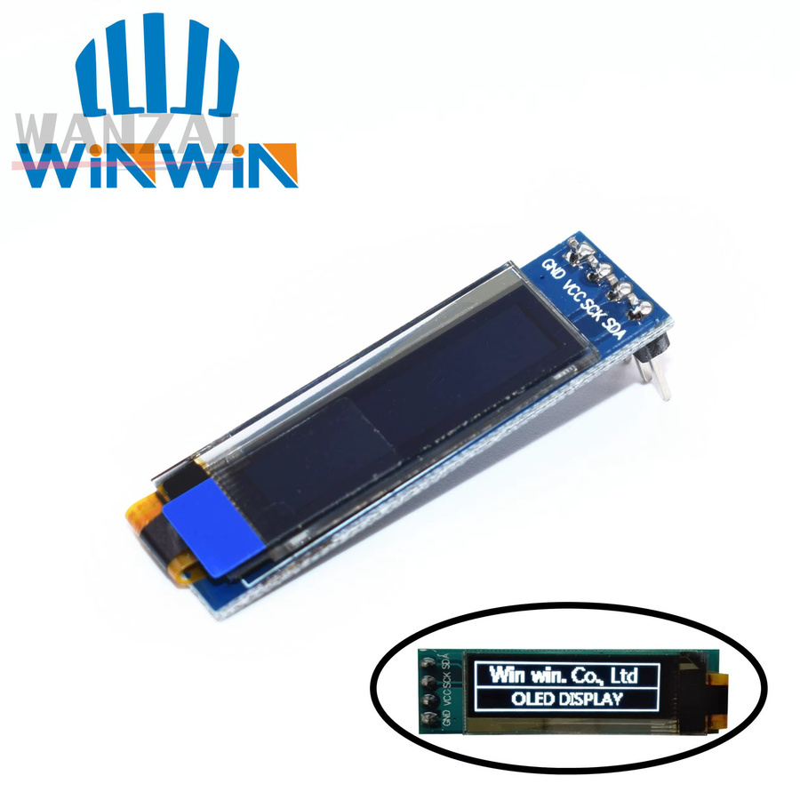Bolantedz 0,91 Zoll OLED Display Modul SSD1306 in Weiß und Blau mit I2C Kommunikation für Arduino - Bild 2