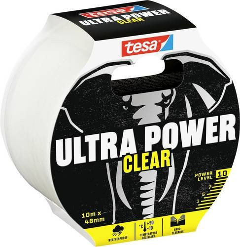 Tesa Ultra Power Clear Reparaturband Transparent, Breite: 48 mm, Länge: 10 m - Bild 1