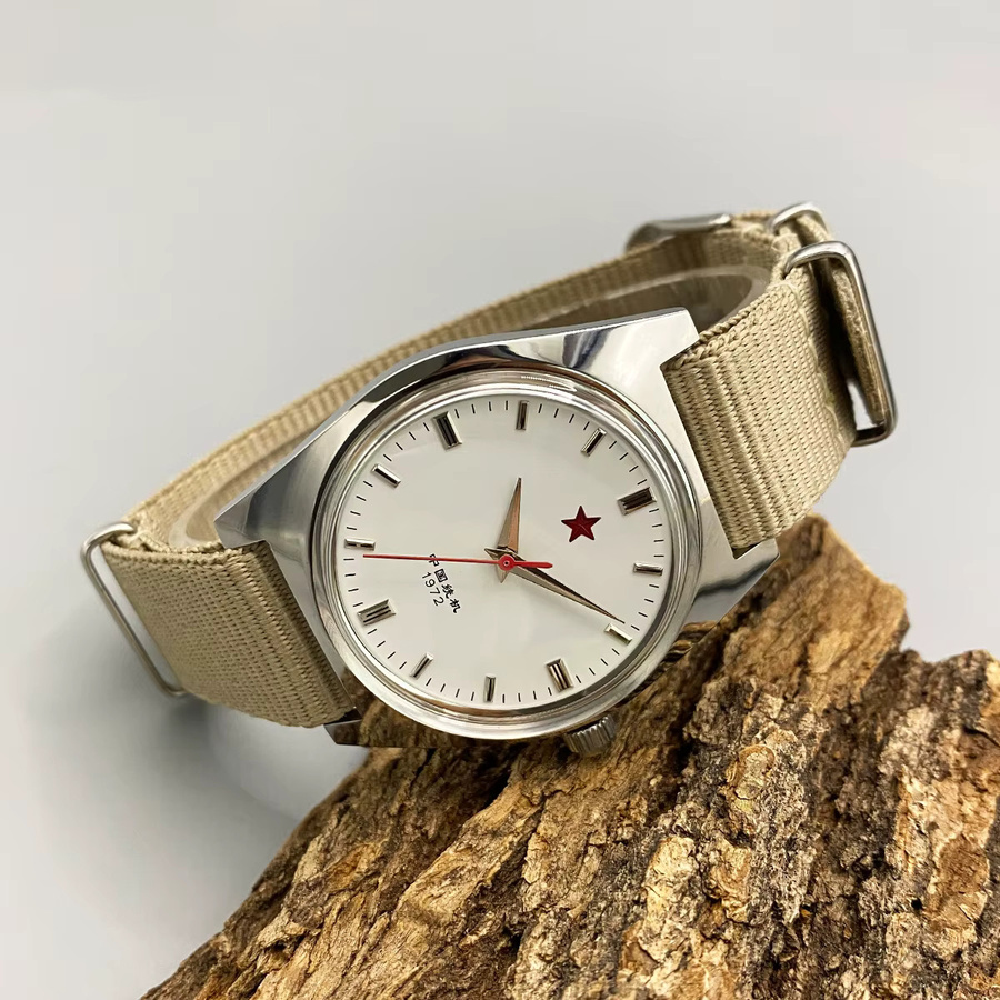 HEIMDALLR Analoguhr, Handaufzug, Edelstahl, 36 mm, Herren, Weiß - Bild 4