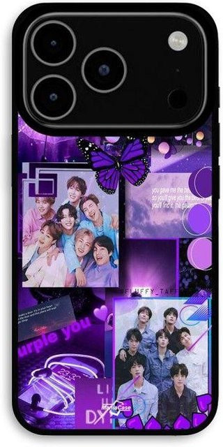 MANIACASE iPhone 17 Pro Max Hülle BTS Konzept in Violett und Schwarz - Bild 1