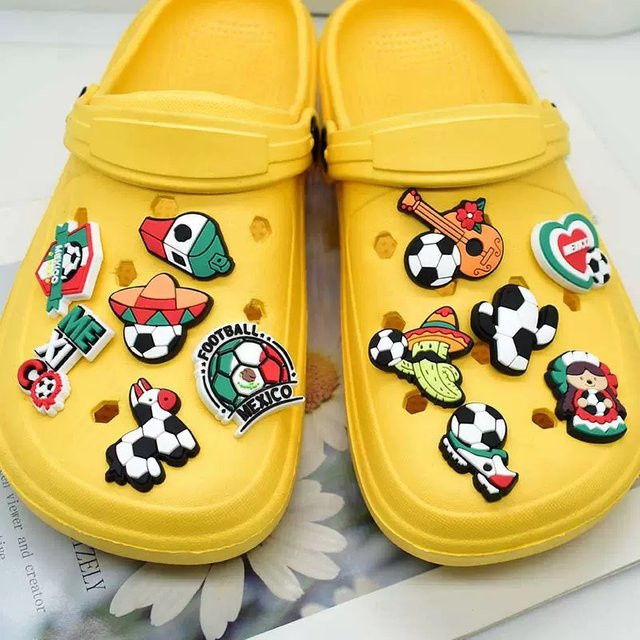 Happye&TiTi Schuhanhänger Fußball-Mexiko, PVC, Kinder - Bild 1