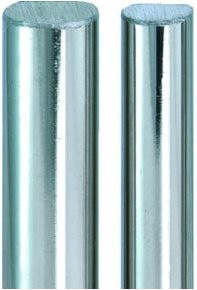 JuNie Profilstange aus vernickeltem Stahl in Silber, Länge: 125 cm, Durchmesser: 6/5 mm - Bild 1