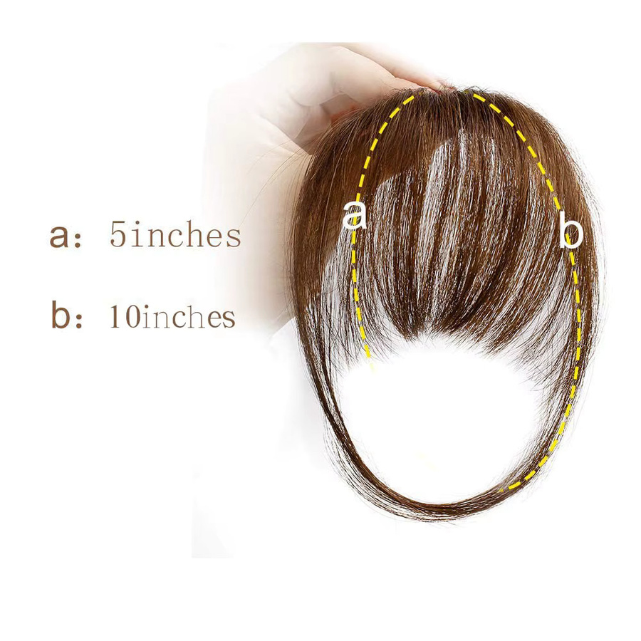 G&T Wig Synthetische Clip-on-Pony Wispy Bangs, Unisex - Bild 5