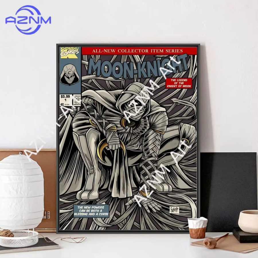 KAYOU Moon G-Knight-D Vintage Poster aus Kraftpapier als Wandkunst - Bild 2