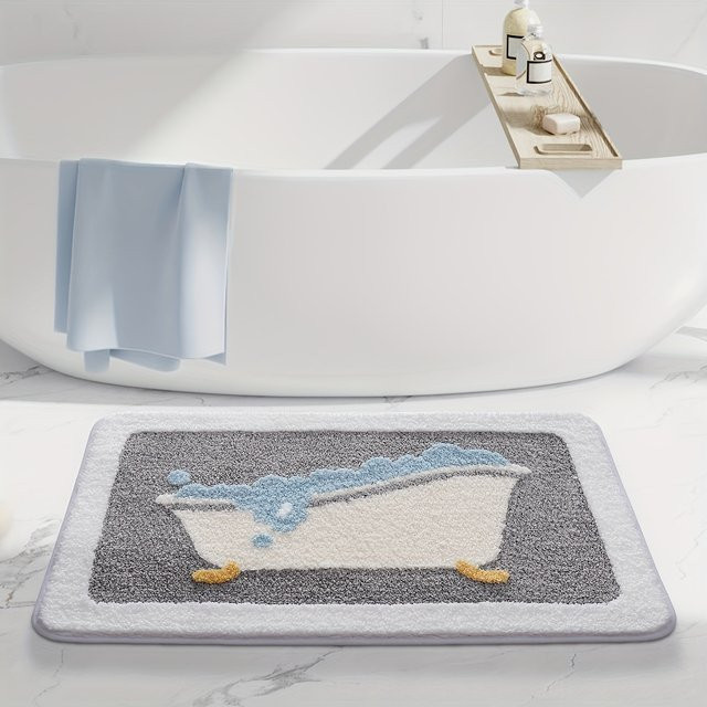 VIKAMA Badewannenteppich rutschfest und wasserabsorbierend B/T: 60 x 40 cm - Bild 1