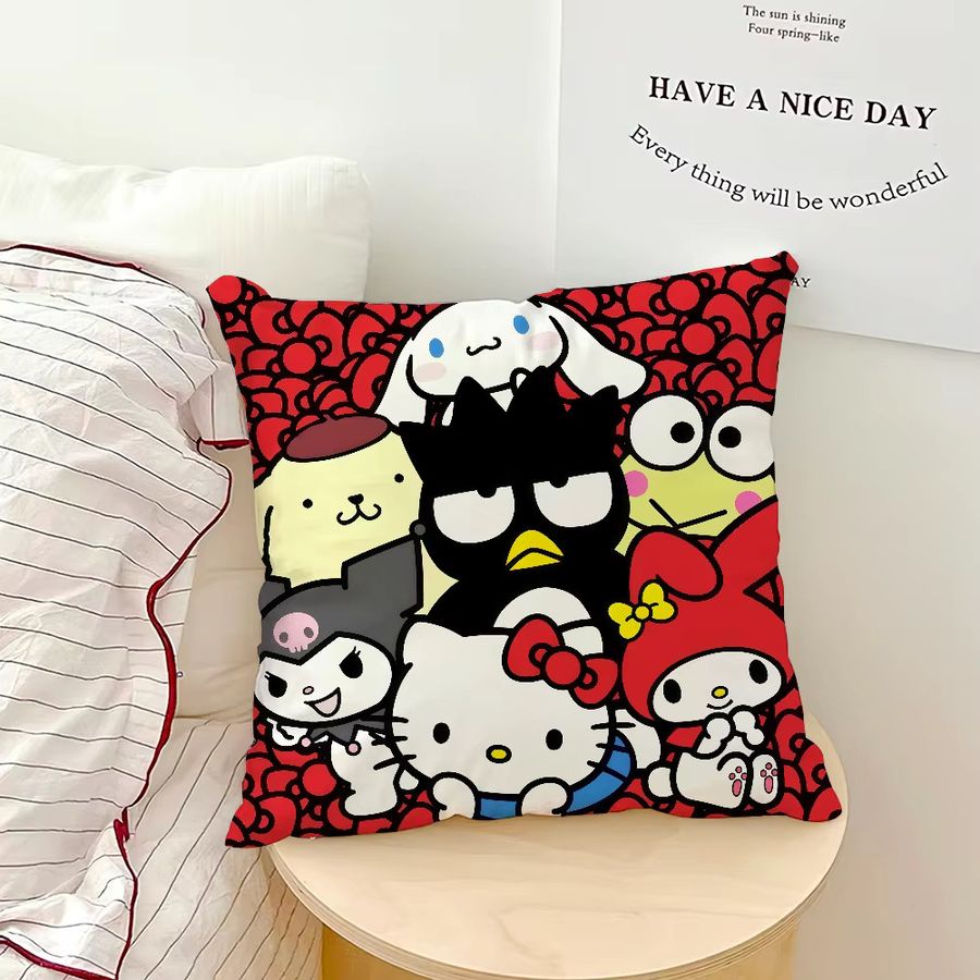 Sanrio K-Kitty und K-Kuromi weicher Kissenbezug Multicolor für Sofa und Wohnzimmer - Bild 6