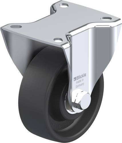 Blickle Bockrolle BK-POHI 102HK-1 in Schwarz und Grau mit 100mm Rad-Durchmesser und 250kg Tragfähigkeit - Bild 1