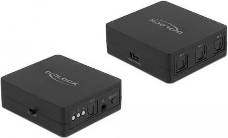 Delock 63395 Toslink-Switch für optische Signale in Schwarz - Bild 1