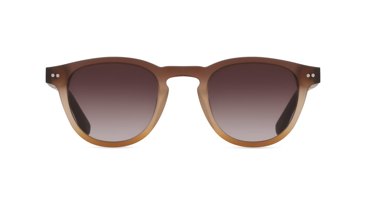 Woodfellas 11736 Sonnenbrille, Vollrand, Rund, Acetat, Herren, braun - Bild 1