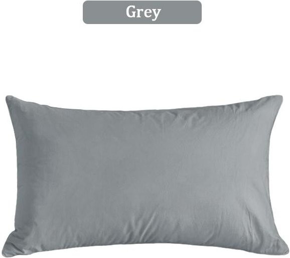 2er-Pack Mikrofaser Kissenbezüge von Yiran Furniture in Grau, B/H: 48 x 74 cm - Bild 1