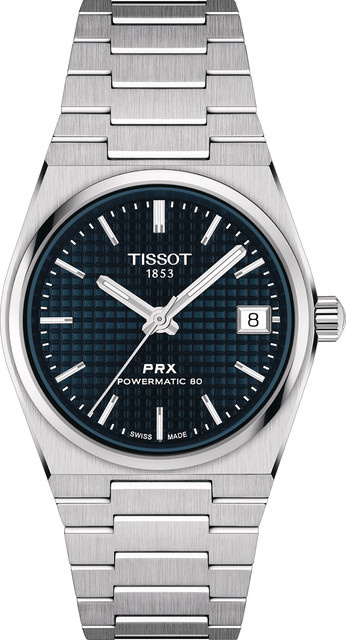 Tissot Damenuhr PRX Powermatic-80, Automatik, Edelstahl, Blau, 35 mm - Bild 1