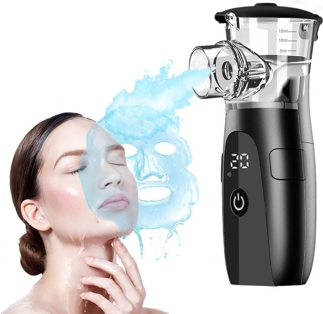 Fireurus Mini-Gesichtsdampfer Nano-Kaltspray, Blau, Unisex - Bild 1