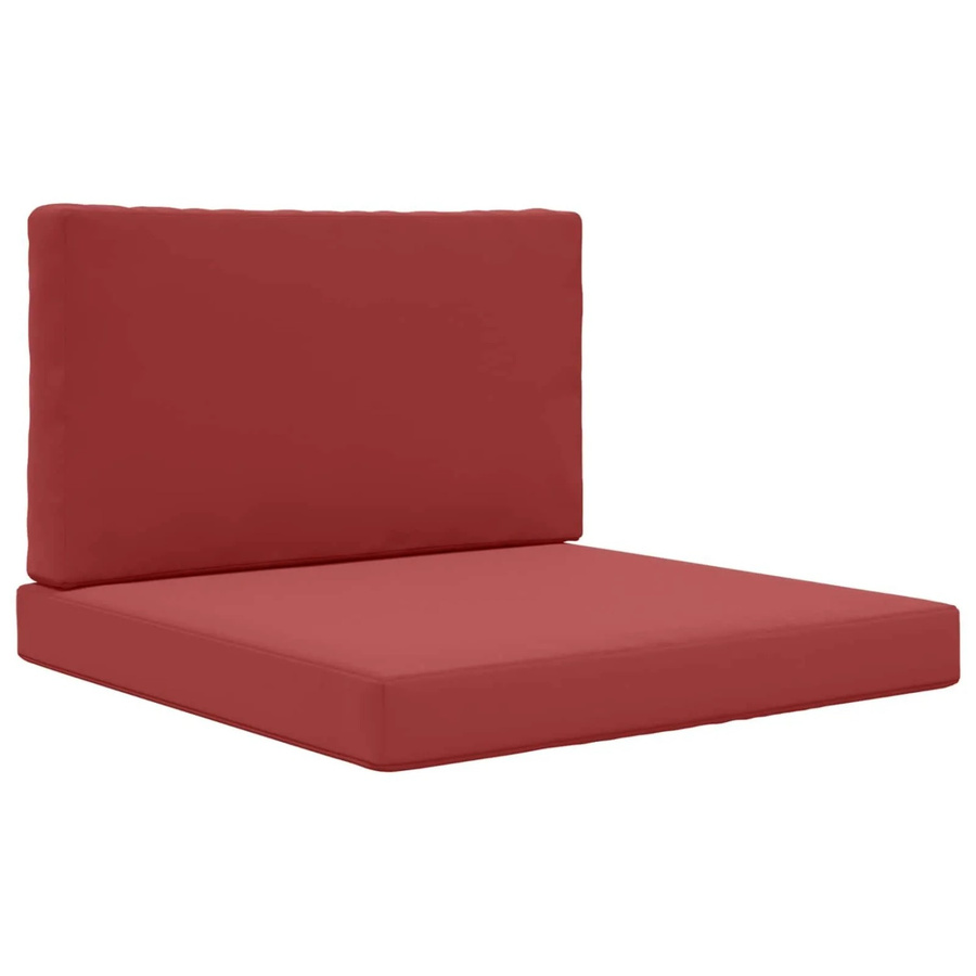 vidaXL Sofakissen für Draußen 2-teilig Weinrot aus Polyester, B/B/H: 80 x 80 x 80 cm - Bild 2