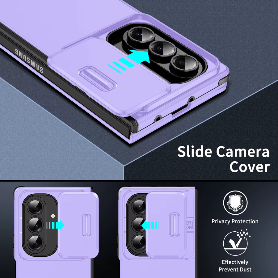 Samsung Galaxy Z Fold 7 Schutzhülle mit Kamera-Abdeckung und Rutschschutz - Bild 2