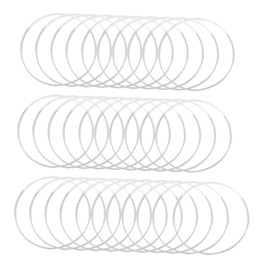 Phenovo O-Ring-Set Uhrenglasdichtung, 0,9 mm Höhe, 0,45 mm dick, Weiß, Unisex - Bild 2