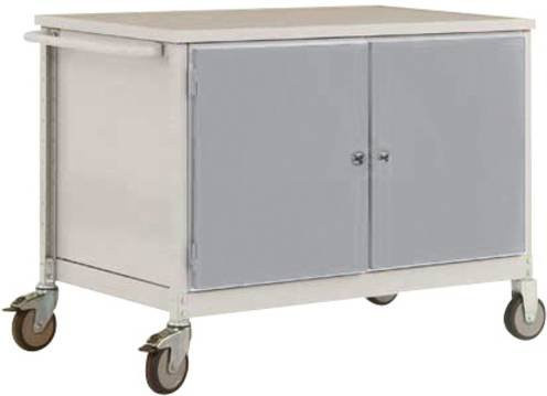 Manuflex TP1028.9006 Werkbank Mobil aus Stahl in Alusilber, B/T/H: 113,5 x 78,0 x 59,0 cm - Bild 1