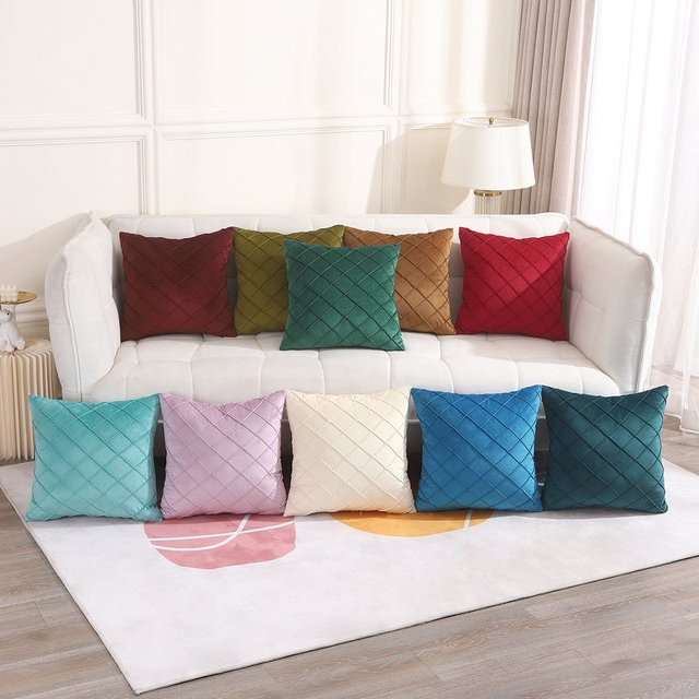 Miater Kissenbezug aus Samt in Grün für dein Wohnzimmer oder Sofa - Bild 1