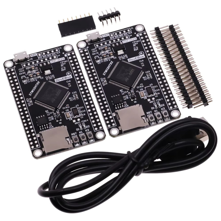 STMicroelectronics STM32H7 Entwicklungsplatine mit M7 Core, TFT-Schnittstelle und USB-C Anschluss, Schwarz - Bild 5