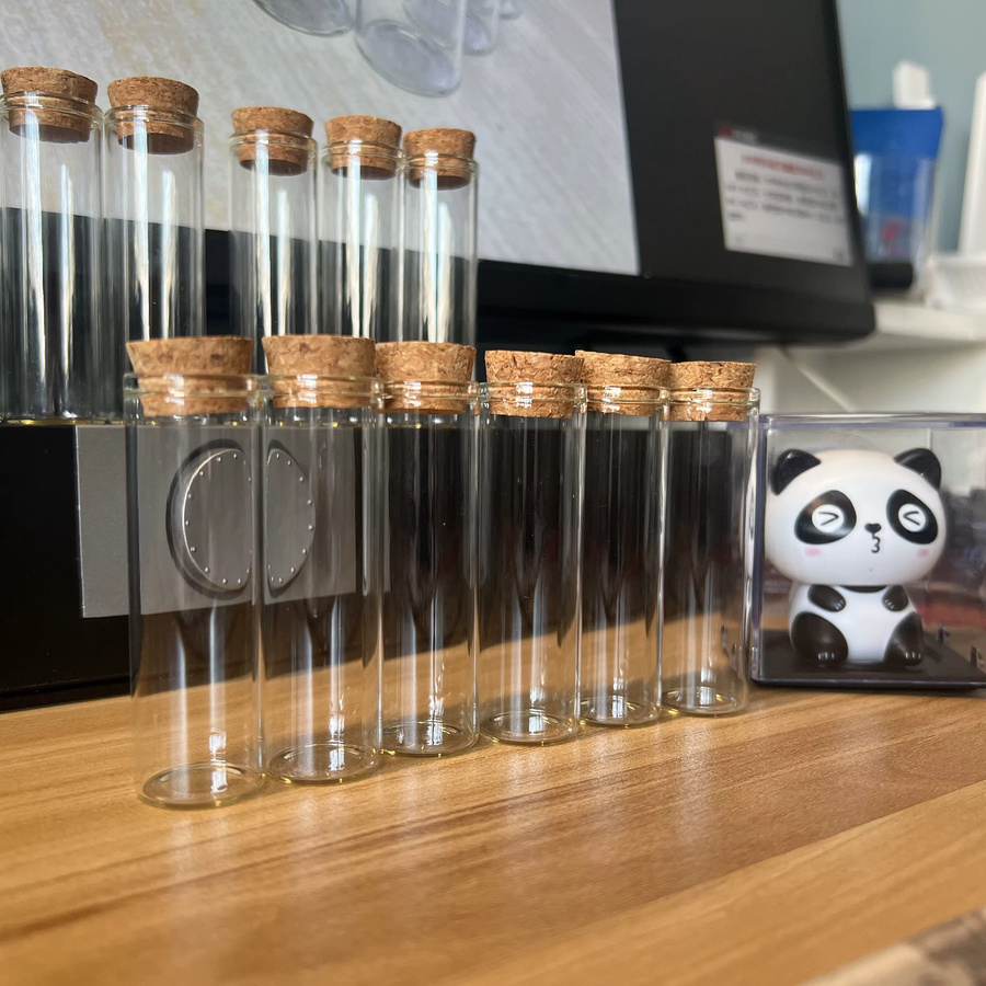 LYGIL Glasflaschen mit Korken, transparente kleine Fläschchen für Gastgeschenke und Hochzeiten, 15 ml - Bild 3