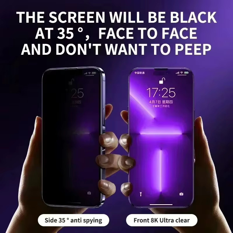 Xiaomi Anti Spy Panzerglas für Redmi Note 15 14 13 12 11 10 9 8 7 Pro C 12S 11S 10S A3 transparent - Bild 5