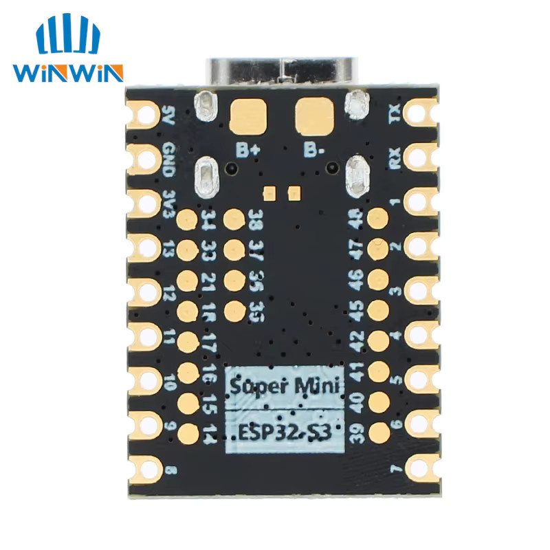 AITEWIN ROBOT ESP32-S3 Supermini Entwicklungsboard mit WiFi und Bluetooth in Schwarz - Bild 2