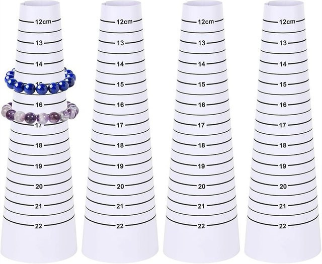 GTBL Armband-Messwerkzeug-Set für die Schmuckherstellung, 4 Stück, Weiß, Messbereich: 12–22 cm - Bild 1
