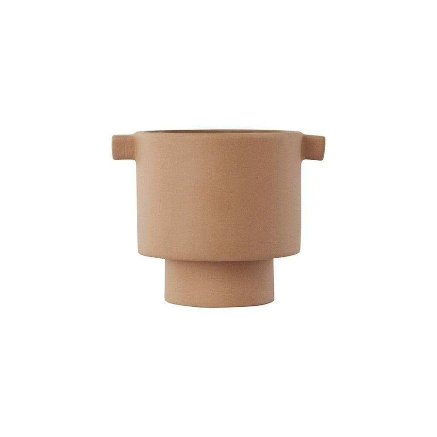 Oyoy Inka Keramiktopf klein in Camel und Beige - Bild 1