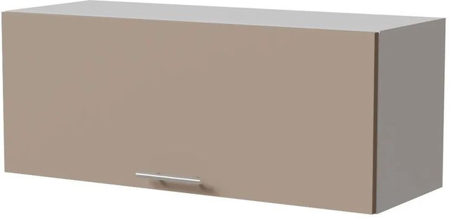Feldmann-Wohnen Klapphängeschrank Brerra W4B/90 in Weiß und Graubeige Matt mit Gasdruckdämpfer, B/T/H: 90 x 32,5 x 36 cm - Bild 1