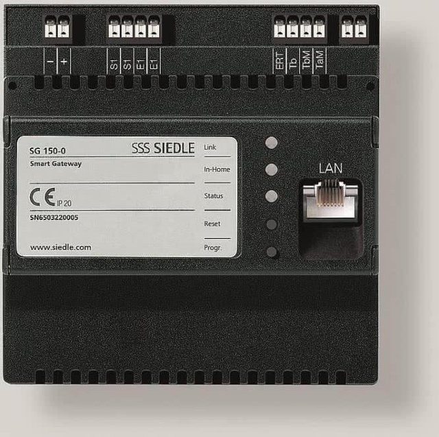 Siedle Smart Gateway SG 150-0 Schnittstelle In-Home-Bus und IP-Netzwerk in Schwarz - Bild 1