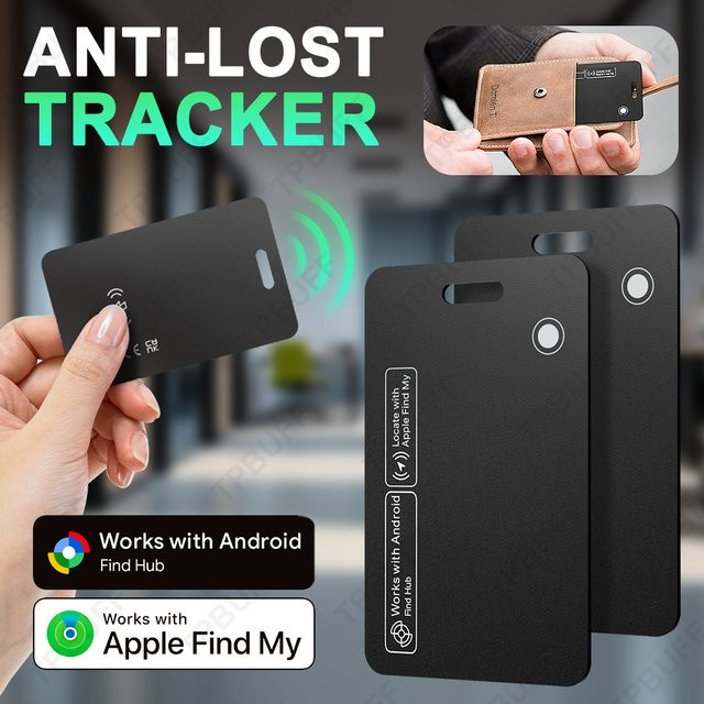 Google GPS Tracker Karte Blau wasserdichter kabelloser Standort-Tracker für iOS und Android mit Find My App Unterstützung - Bild 1