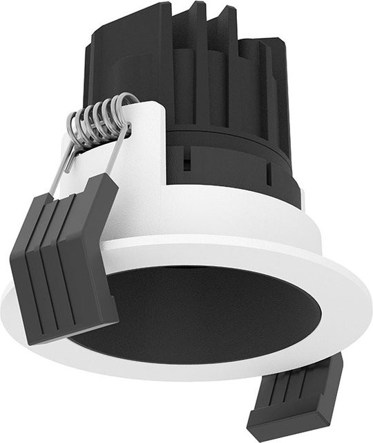 LUX-IT Solo 4 LED-Deckeneinbaustrahler in Weiß und Schwarz mit 7 Watt Leistung, dimmbar mit dim2warm Technologie (1800K - 3000K) und IP44 Schutzart - Bild 1