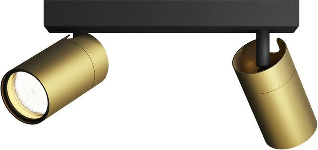 Philips Hue Idris 2-flammiger LED-Spot für Badezimmer, Gold/Messing, IP44, GU10 - Bild 1