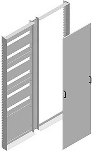 Schneider Electric Spacial SF-Kit Modular-Aufbau Verteilerschrank in Grau mit 432 Modulen, B/H: 2000 x 1200 mm - Bild 1