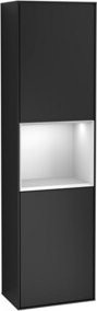 V&B Hochschrank Finion mit Wandbeleuchtung und LED, Weiß lackiert, B: 41,8 cm, H: 151,6 cm - Bild 1