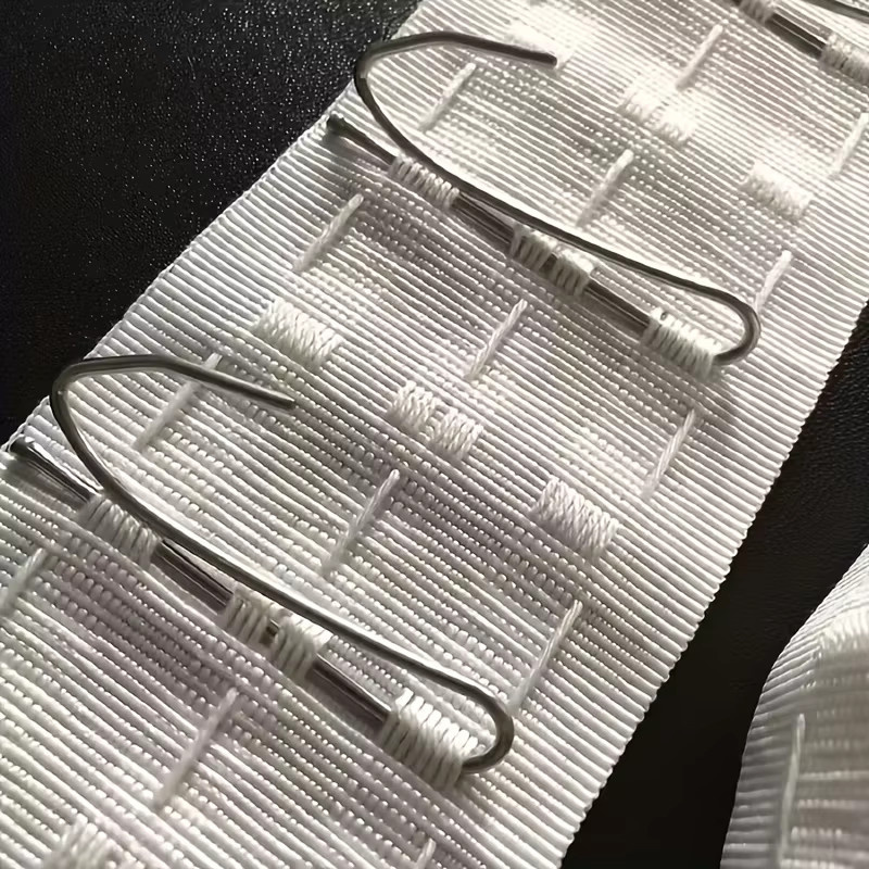 Vorhanghakenband im traditionellen Stil, 1 Rolle, 10 Meter, Weiß - Bild 2